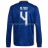 Maillot de Foot Real Madrid David Alaba 4 Extérieur 2021-2022 Manche Longue