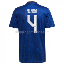 Maillot de Foot Real Madrid David Alaba 4 Extérieur 2021-2022 Manche Courte