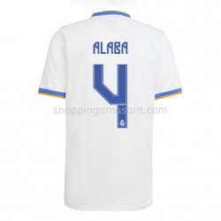 Maillot de Foot Real Madrid David Alaba 4 Domicile 2021-2022 Manche Courte