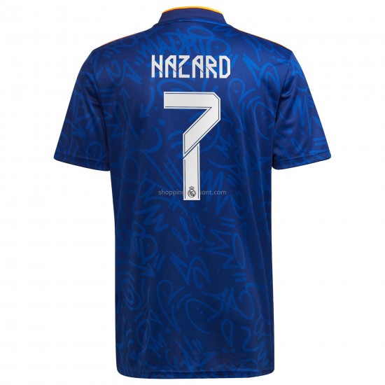 Maillot de Foot Real Madrid Eden Hazard 7 Extérieur 2021-2022 Manche Courte