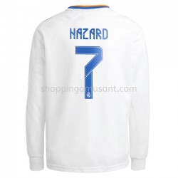 Maillot de Foot Real Madrid Eden Hazard 7 Domicile 2021-2022 Manche Longue