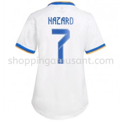 Maillot de Foot Real Madrid Eden Hazard 7 Féminine Domicile 2021-2022 Manche Courte