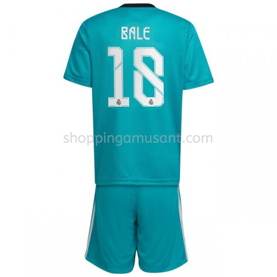 Maillot de Foot Real Madrid Gareth Bale 18 Enfant Neutre 2021-2022 Manche Courte