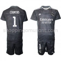 Maillot de Foot Real Madrid Gardien Thibaut Courtois 1 Enfant Domicile 2021-2022 Manche Courte