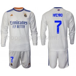 Maillot de Foot Real Madrid Hazard 7 Enfant Domicile 2021-2022 Manche Longue