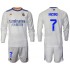 Maillot de Foot Real Madrid Hazard 7 Enfant Domicile 2021-2022 Manche Longue