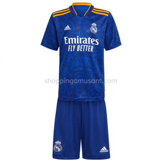 Maillot de Foot Real Madrid Enfant Extérieur 2021-2022 Manche Courte