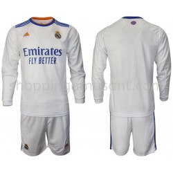 Maillot de Foot Real Madrid Enfant Domicile 2021-2022 Manche Longue