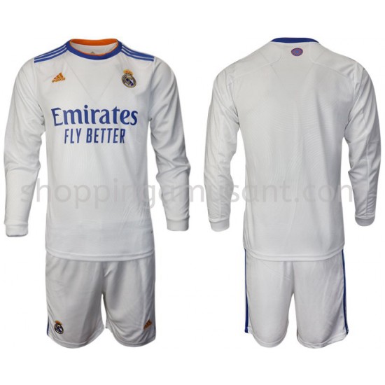 Maillot de Foot Real Madrid Enfant Domicile 2021-2022 Manche Longue