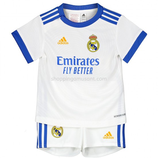 Maillot de Foot Real Madrid Enfant Domicile 2021-2022 Manche Courte