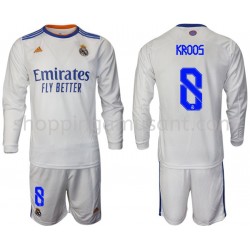 Maillot de Foot Real Madrid Kroos 8 Enfant Domicile 2021-2022 Manche Longue