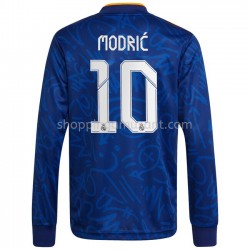 Maillot de Foot Real Madrid Luka Modrić 10 Extérieur 2021-2022 Manche Longue