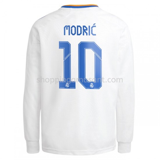 Maillot de Foot Real Madrid Luka Modrić 10 Domicile 2021-2022 Manche Longue