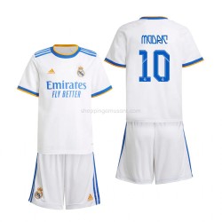 Maillot de Foot Real Madrid Luka Modrić 10 Enfant Domicile 2021-2022 Manche Courte
