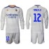 Maillot de Foot Real Madrid Marcelo 12 Enfant Domicile 2021-2022 Manche Longue