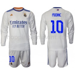 Maillot de Foot Real Madrid Modric 10 Enfant Domicile 2021-2022 Manche Longue