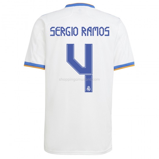 Maillot de Foot Real Madrid Sergio Ramos 4 Domicile 2021-2022 Manche Courte