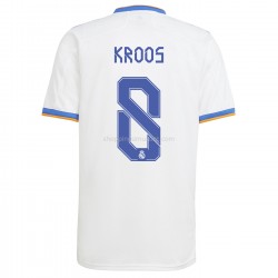 Maillot de Foot Real Madrid Toni Kroos 8 Domicile 2021-2022 Manche Courte