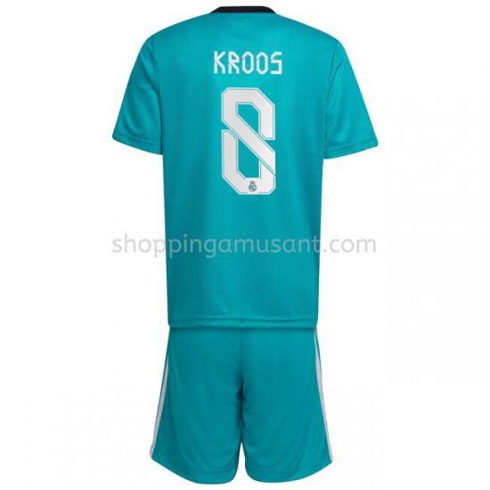 Maillot de Foot Real Madrid Toni Kroos 8 Enfant Neutre 2021-2022 Manche Courte