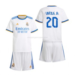 Maillot de Foot Real Madrid Vinicius Junior 20 Enfant Domicile 2021-2022 Manche Courte