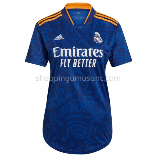 Maillot de Foot Real Madrid Féminine Extérieur 2021-2022 Manche Courte