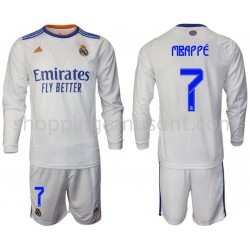 Maillot de Foot Real Madrid Domicile Mbappe 7 2021-2022 Manche Longue
