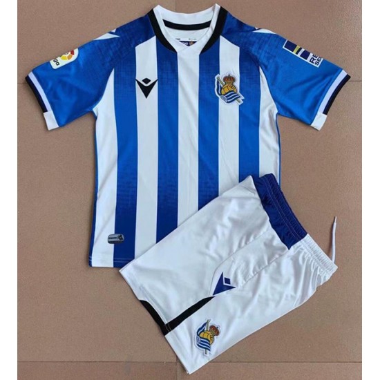 Maillot de Foot Real Sociedad Enfant Domicile 2021-2022 Manche Courte
