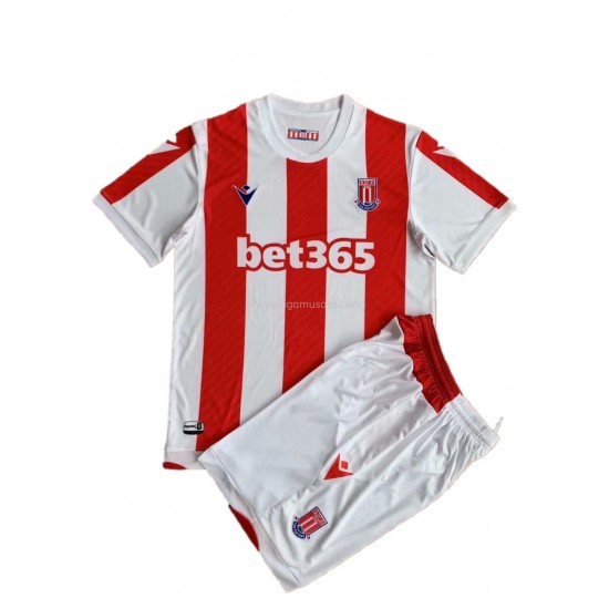 Maillot de Foot Stoke City Enfant Domicile 2021-2022 Manche Courte