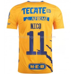 Maillot de Foot Tigres UANL Nico Lopez 11 Domicile 2021-2022 Manche Courte
