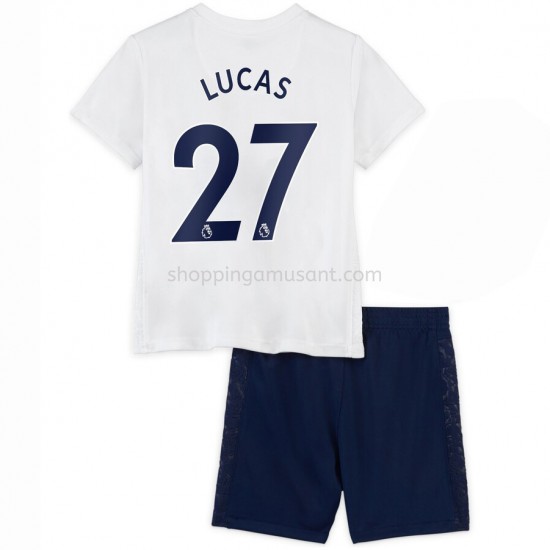Maillot de Foot Tottenham Hotspur Lucas Moura 27 Enfant Domicile 2021-2022 Manche Courte