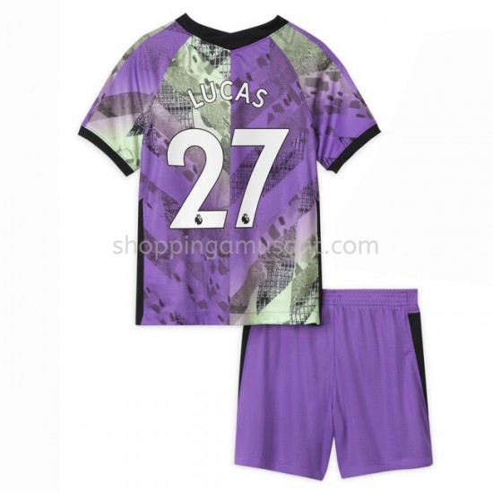 Maillot de Foot Tottenham Hotspur Lucas Moura 27 Enfant Neutre 2021-2022 Manche Courte