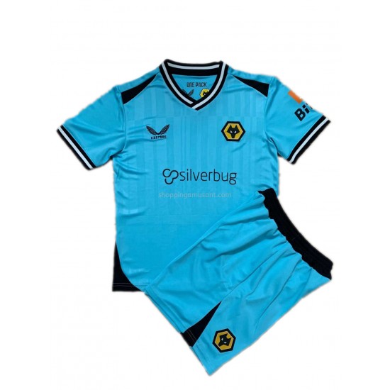 Maillot de Foot Wolverhampton Wanderers Gardien Enfant Neutre 2021-2022 Manche Courte