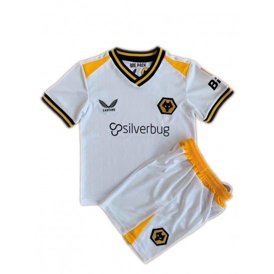 Maillot de Foot Wolverhampton Wanderers Enfant Neutre 2021-2022 Manche Courte