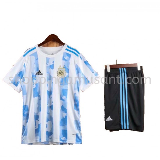 Maillot de Foot Argentine Enfant Domicile 2021 Manche Courte