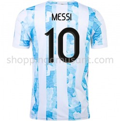 Maillot de Foot Argentine Lionel Messi 10 Domicile 2021 Manche Courte