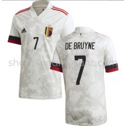 Maillot de Foot Belgique De Bruyne 7 Extérieur Euro 2020 Manche Courte