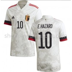 Maillot de Foot Belgique E.Hazard 10 Extérieur Euro 2020 Manche Courte