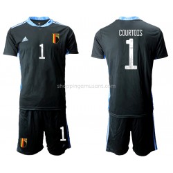Maillot de Foot Belgique Gardien Thibaut Courtois 1 Enfant Domicile Euro 2020 Manche Courte