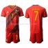 Maillot de Foot Belgique Kevin De Bruyne 7 Enfant Domicile Euro 2020 Manche Courte