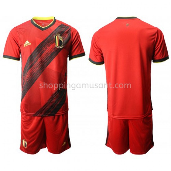 Maillot de Foot Belgique Enfant Domicile Euro 2020 Manche Courte