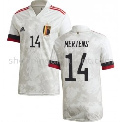 Maillot de Foot Belgique Mertens 14 Extérieur Euro 2020 Manche Courte