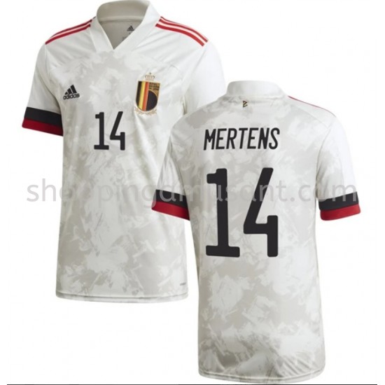 Maillot de Foot Belgique Mertens 14 Extérieur Euro 2020 Manche Courte