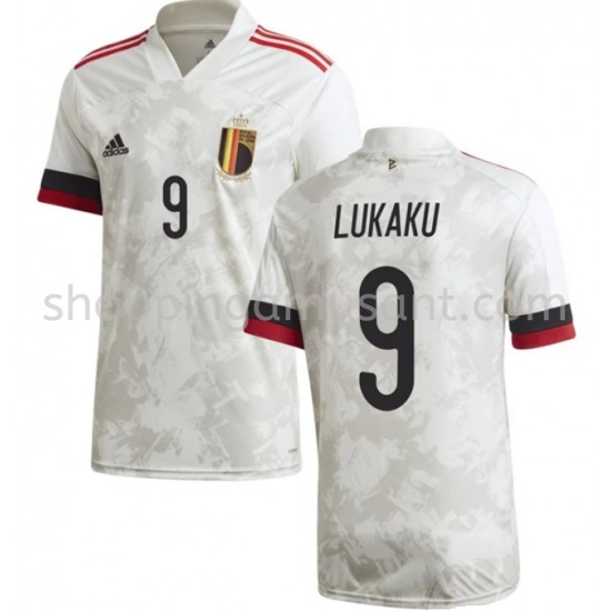 Maillot de Foot Belgique Romelu Lukaku 9 Extérieur Euro 2020 Manche Courte