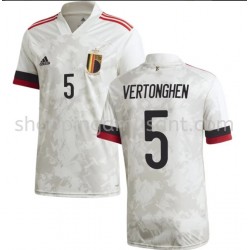 Maillot de Foot Belgique Vertonghen 5 Extérieur Euro 2020 Manche Courte