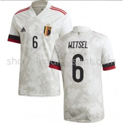 Maillot de Foot Belgique Witsel 6 Extérieur Euro 2020 Manche Courte