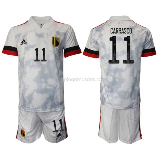 Maillot de Foot Belgique Yannick Carrasco 11 Enfant Extérieur Euro 2020 Manche Courte