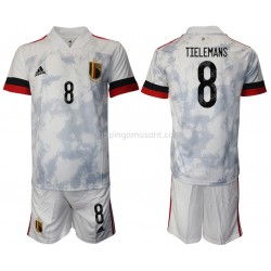 Maillot de Foot Belgique Youri Tielemans 8 Enfant Extérieur Euro 2020 Manche Courte