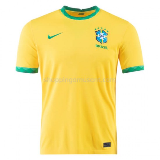 Maillot de Foot Brésil Domicile 2020-2021 Manche Courte