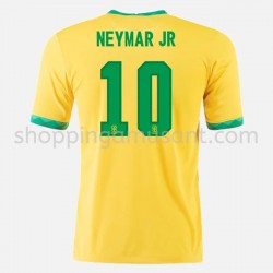Maillot de Foot Brésil Neymar JR 10 Domicile 2020-2021 Manche Courte