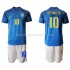 Maillot de Foot Brésil Neymar JR 10 Enfant Extérieur 2020-2021 Manche Courte